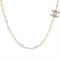 Chanel - Sautoir en résine bleue et perles d’imitation 58 Facettes 1275