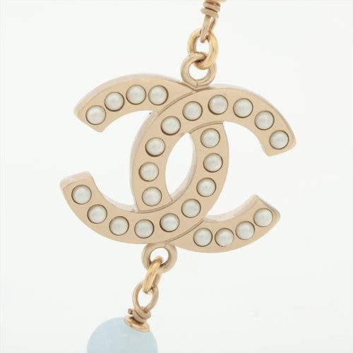 Chanel - Sautoir en résine bleue et perles d’imitation 58 Facettes 1275