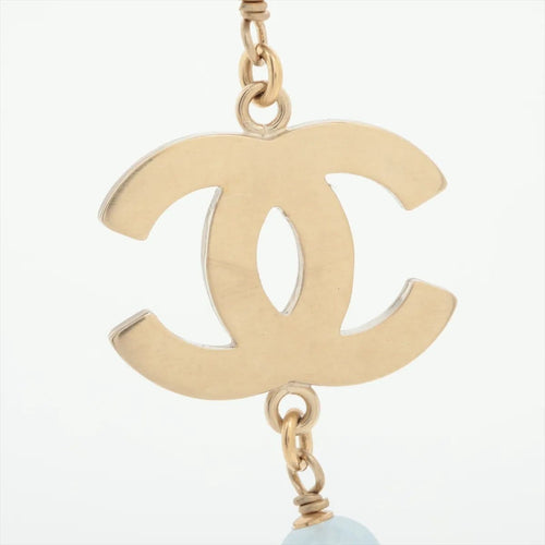 Chanel - Sautoir en résine bleue et perles d’imitation 58 Facettes 1275