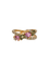 53 Bague croisée en or rose, saphirs roses et verts, diamants 58 Facettes 324/193