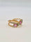 53 Bague croisée en or rose, saphirs roses et verts, diamants 58 Facettes 324/193