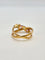 53 Bague croisée en or rose, saphirs roses et verts, diamants 58 Facettes 324/193