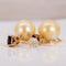 Boucles d'oreilles Boucles d'oreilles en or jaune 14 ct, grenats cœur et perles 58 Facettes E035