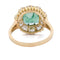 54 Bague victorienne en or jaune 18 ct, émeraude et diamants 58 Facettes AN731 (05819)