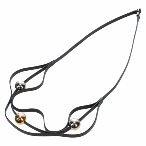 Collier Hermès Météore - Collier en cuir noir 58 Facettes it83elw5z8