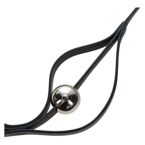 Hermès Météore - Collier en cuir noir 58 Facettes it83elw5z8