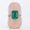 60 Bague en or jaune 18 carats avec émeraude naturelle 58 Facettes R0011