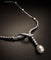 Collier en or blanc avec perle et diamants 58 Facettes COL80