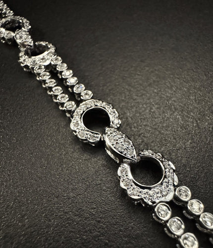 Bracelet en or blanc et diamants 58 Facettes BRA 43155MP