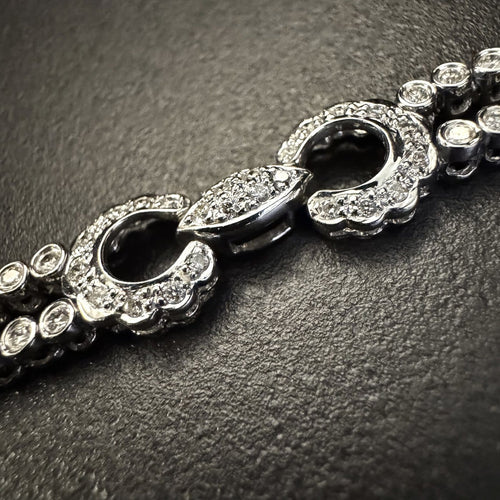 Bracelet en or blanc et diamants 58 Facettes BRA 43155MP