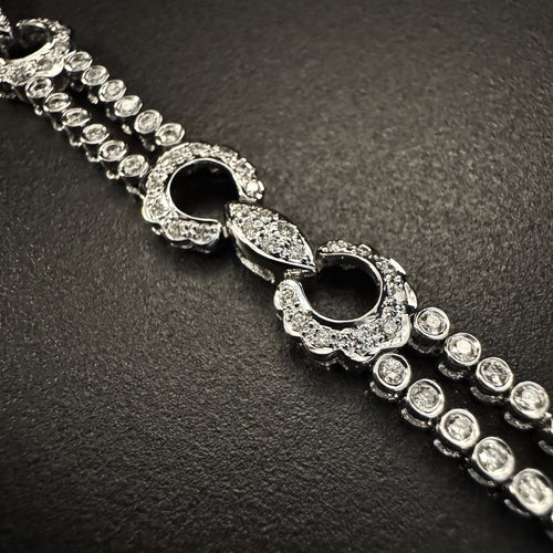Bracelet en or blanc et diamants 58 Facettes BRA 43155MP