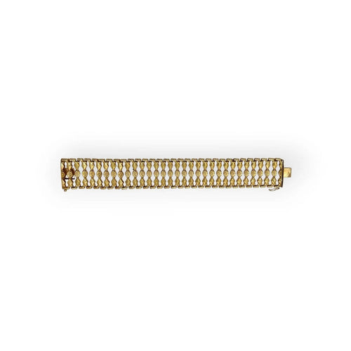 Bracelet Bracelet maille ajourée en or jaune 58 Facettes 330099340