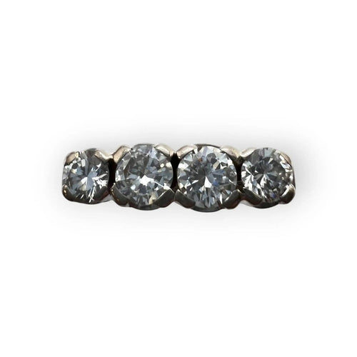 53 Bague diamants en or blanc 58 Facettes 330100123