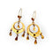 Boucles d’oreilles anciennes en or jaune et pierres rouges type rubis 58 Facettes 330099356