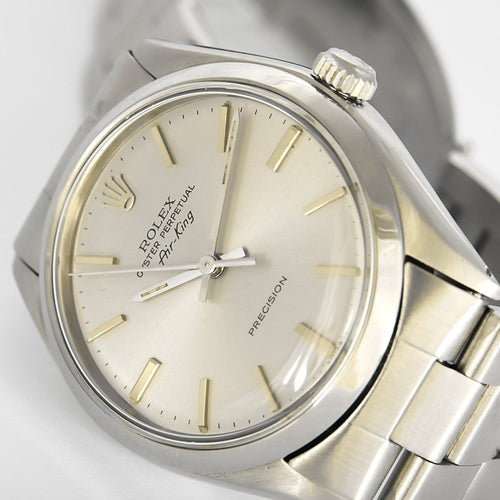 Rolex Air-King - Montre en acier cadran gris 58 Facettes A1223