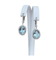 Boucles d'oreilles en or blanc, aigues-marines et diamants 58 Facettes earrings