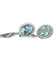 Boucles d'oreilles en or blanc, aigues-marines et diamants 58 Facettes earrings