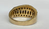 57 Bague jonc en or blanc et jaune 18K et diamants 58 Facettes ring
