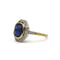 50 Bague ancienne en or jaune 750, platine, saphir et diamants 58 Facettes 1441