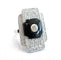 59 Bague en or blanc 18 ct avec diamants et onyx 58 Facettes 286/26 E