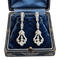 Art déco - Boucles d'oreilles en or blanc 18 kt et diamants 58 Facettes 494/26 G