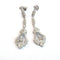 Art déco - Boucles d'oreilles en or blanc 18 kt et diamants 58 Facettes 494/26 G