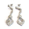 Art déco - Boucles d'oreilles en or blanc 18 kt et diamants 58 Facettes 494/26 G