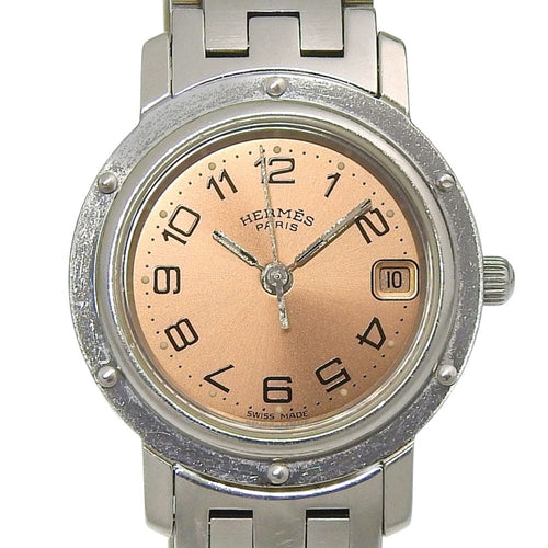 Hermès Clipper - Montre quartz en acier inoxydable 58 Facettes ooa7va2jfr