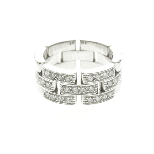 Bague 49 Cartier Maillon Panthère - Bague en or blanc 18K et diamants 58 Facettes r2w650n3ev