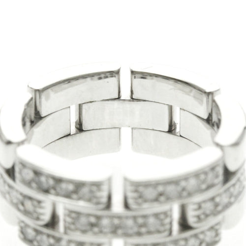 49 Cartier Maillon Panthère - Bague en or blanc 18K et diamants 58 Facettes r2w650n3ev