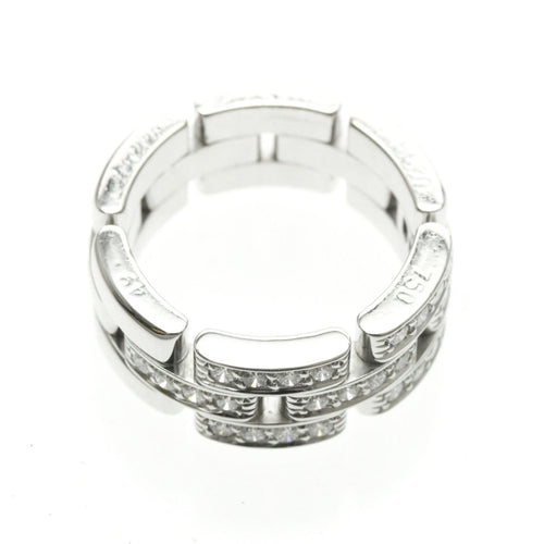 49 Cartier Maillon Panthère - Bague en or blanc 18K et diamants 58 Facettes r2w650n3ev
