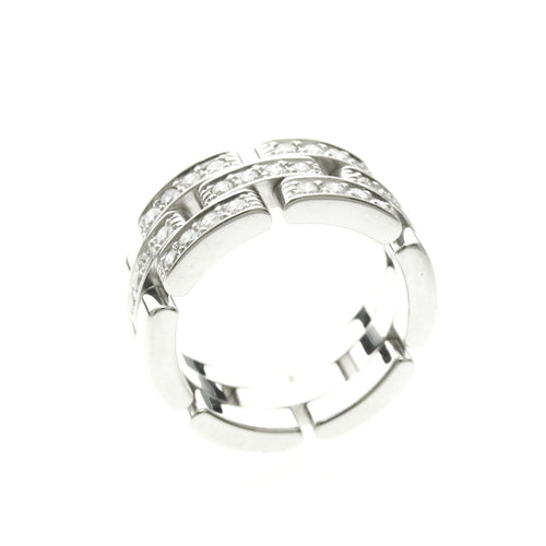 49 Cartier Maillon Panthère - Bague en or blanc 18K et diamants 58 Facettes r2w650n3ev