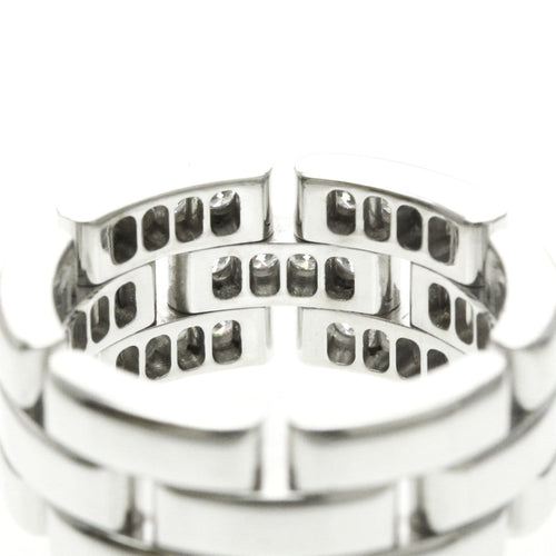 49 Cartier Maillon Panthère - Bague en or blanc 18K et diamants 58 Facettes r2w650n3ev