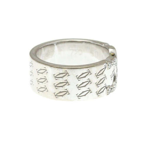 50 Cartier 2C - Bague en or blanc 18K 58 Facettes k5sexzxyv4
