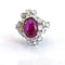 Bague 52 Bague en or blanc 18 ct, rubis et diamants 58 Facettes 274/26 E 159/26
