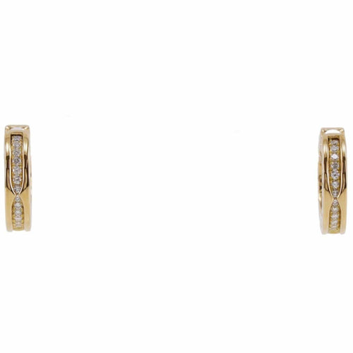 Boucles d'oreilles Bvlgari B.Zero1 - Créoles en or jaune et diamants 58 Facettes vxs0jlzryt