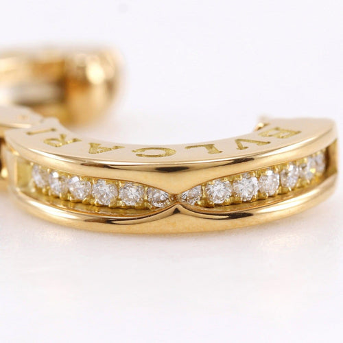 Boucles d'oreilles Bvlgari B.Zero1 - Créoles en or jaune et diamants 58 Facettes vxs0jlzryt