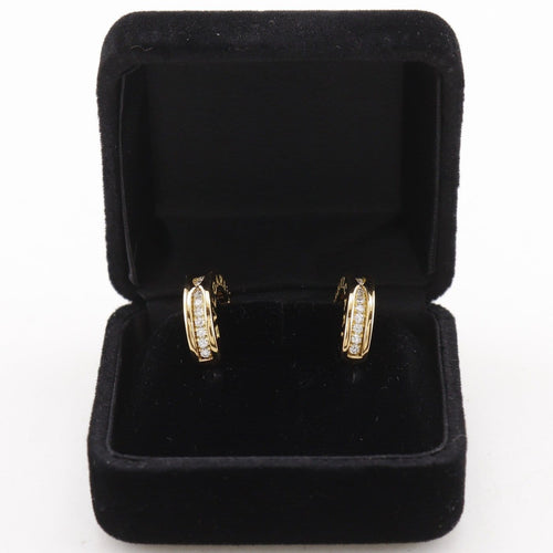 Boucles d'oreilles Bvlgari B.Zero1 - Créoles en or jaune et diamants 58 Facettes vxs0jlzryt