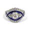 56 Bague en or blanc 18 kt avec diamants 58 Facettes 143/26 A