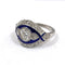 56 Bague en or blanc 18 kt avec diamants 58 Facettes 143/26 A