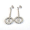 Boucles d'oreilles en or blanc 18 ct et diamants 58 Facettes 494/26 D