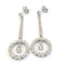 Boucles d'oreilles en or blanc 18 ct et diamants 58 Facettes 494/26 D