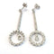 Boucles d'oreilles en or blanc 18 ct et diamants 58 Facettes 494/26 D
