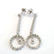 Boucles d'oreilles en or blanc 18 ct et diamants 58 Facettes 494/26 D