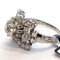 58 Bague en or blanc 18 ct avec diamant old mine et diamants 58 Facettes 518/26 B