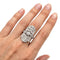 48 Bague en platine avec diamants 58 Facettes 417/26 F