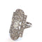 48 Bague en platine avec diamants 58 Facettes 417/26 F