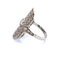 48 Bague en platine avec diamants 58 Facettes 417/26 F
