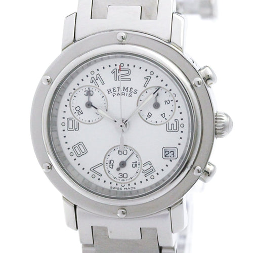 Hermès Clipper - Montre chronographe quartz en acier inoxydable 58 Facettes yk6c968f7m