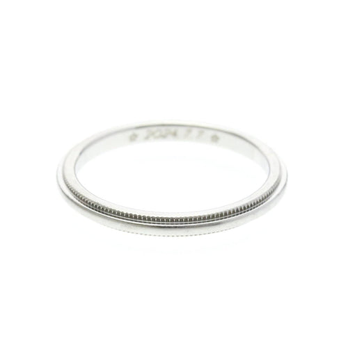 54 Tiffany & Co. Classic Milgrain - Alliance en platine 58 Facettes vkopez12ke